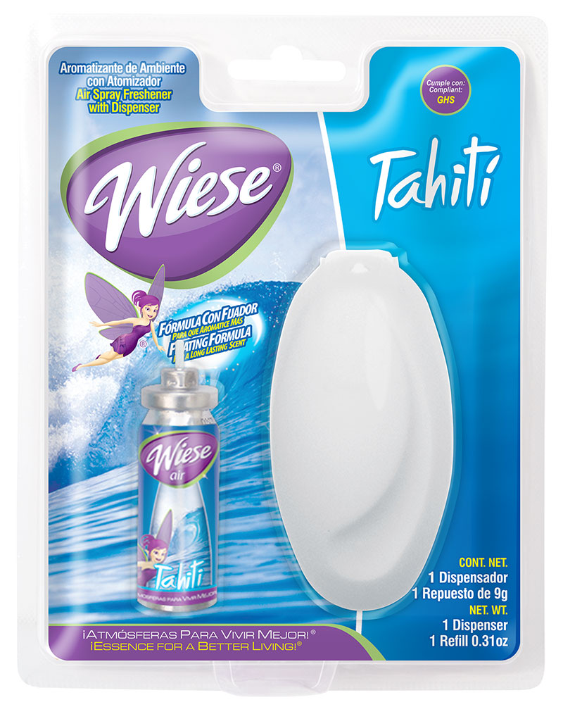 Rafraichisseur d'air avec mini distributeur - fragrance Tahiti - 9 g (0,31 oz) - Wiese NAEMS03