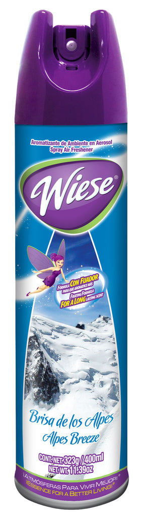 Déodorisant en aérosol - parfum brise des alpes - 400 ml (14 oz) - Wiese NAEHO21